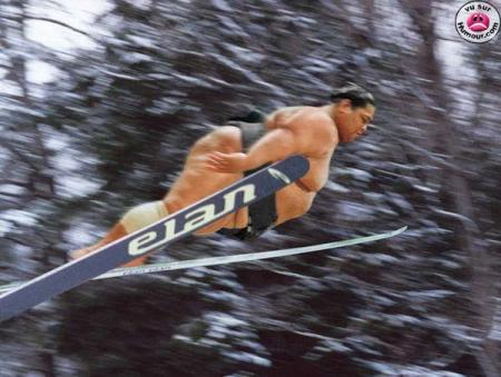 le saut a ski de sumo